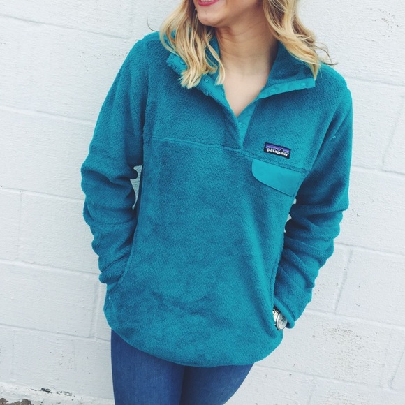 Patagonia Sweaters - Patagonia Re Tool Snap T Pullover Turquoise